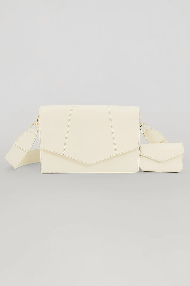 Ekru Cüzdan Detaylı Kadın Çanta  Mısırlı 1951