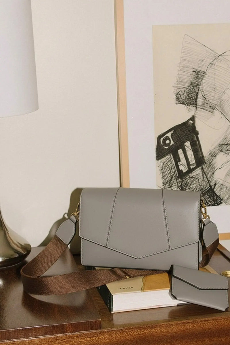 Gri Cüzdan Detaylı Kadın Çanta  Mısırlı 1951