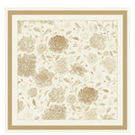 Ekru Amber Çiçek Bahçesi İpek Eşarp  Mısırlı 1951