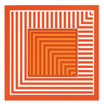 Kırmızı Çizgili İpek Eşarp  Mısırlı 1951