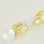 Gold Halkalı İnci Uçlu Küpe  Mısırlı 1951