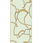 Su Yeşili Zincir Motifli İpek Şal  Mısırlı 1951