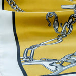 Hardal Zincir Motifli İpek Şal  Mısırlı 1951