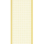 Hardal Ekru Geometrik Desenli İpek Şal  Mısırlı 1951