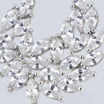 Silver Işıltılı Kristal Çelenk Broş  Mısırlı 1951