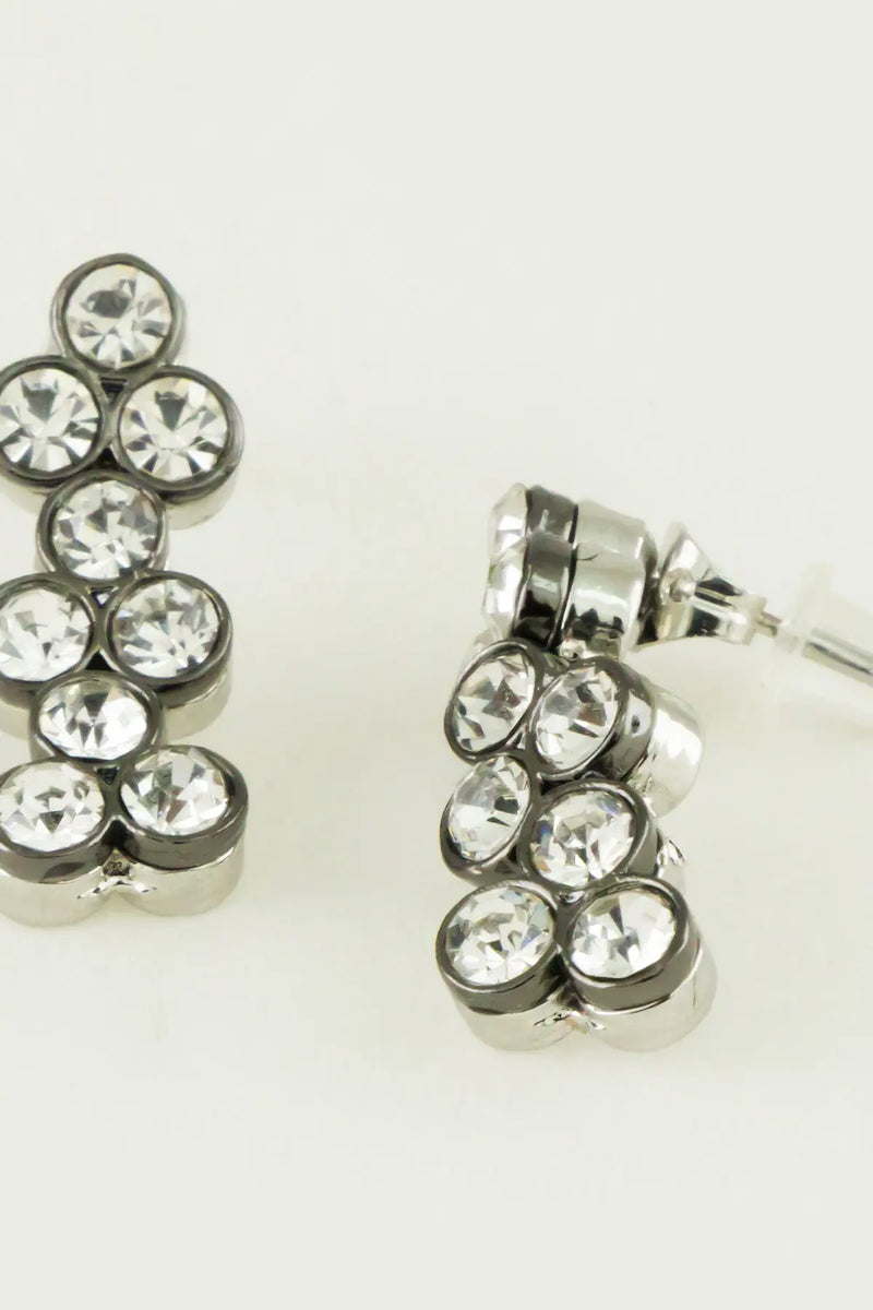 Kristal Taş Detaylı Salkım Küpe  Mısırlı 1951