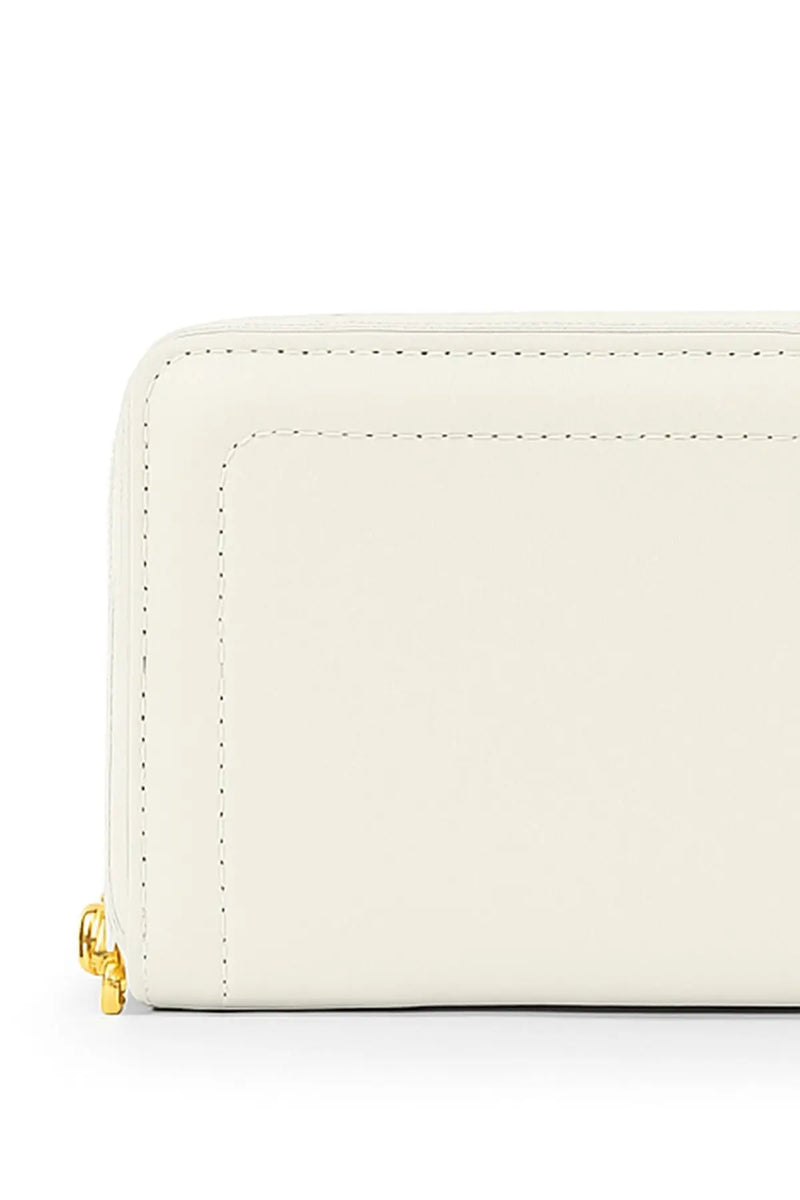 Ekru Fermuarlı Deri Kadın Cüzdan  Mısırlı 1951