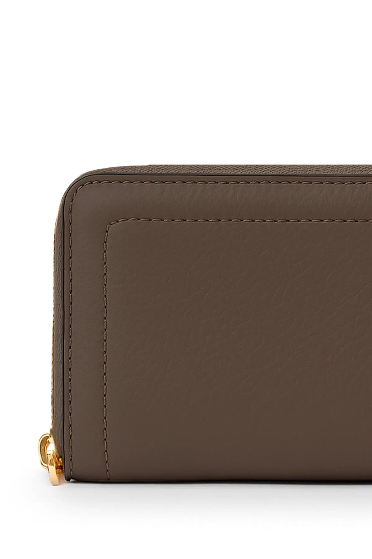 Gri Fermuarlı Deri Kadın Cüzdan  Mısırlı 1951