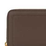 Gri Fermuarlı Deri Kadın Cüzdan  Mısırlı 1951