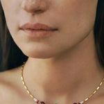 Multicolor Doğal Taş Detaylı Kolye  Mısırlı 1951