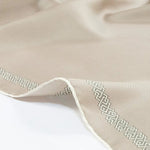 Ekru Kenarı Geometrik Desenli İpek Eşarp  Mısırlı 1951