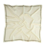 Taş Kenarı Geometrik Desenli İpek Eşarp  Mısırlı 1951