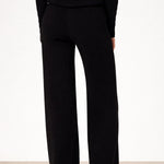 Siyah Cep Detaylı Fermuarlı Kadın Pantolon