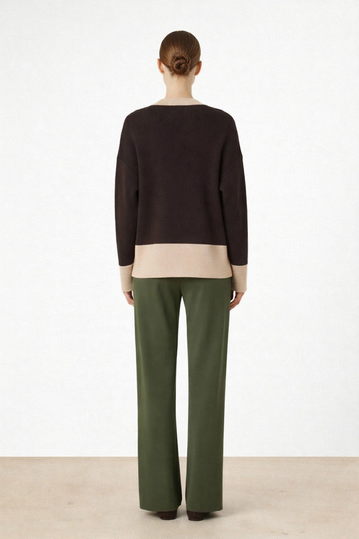 Yeşil Cep Detaylı Fermuarlı Kadın Pantolon