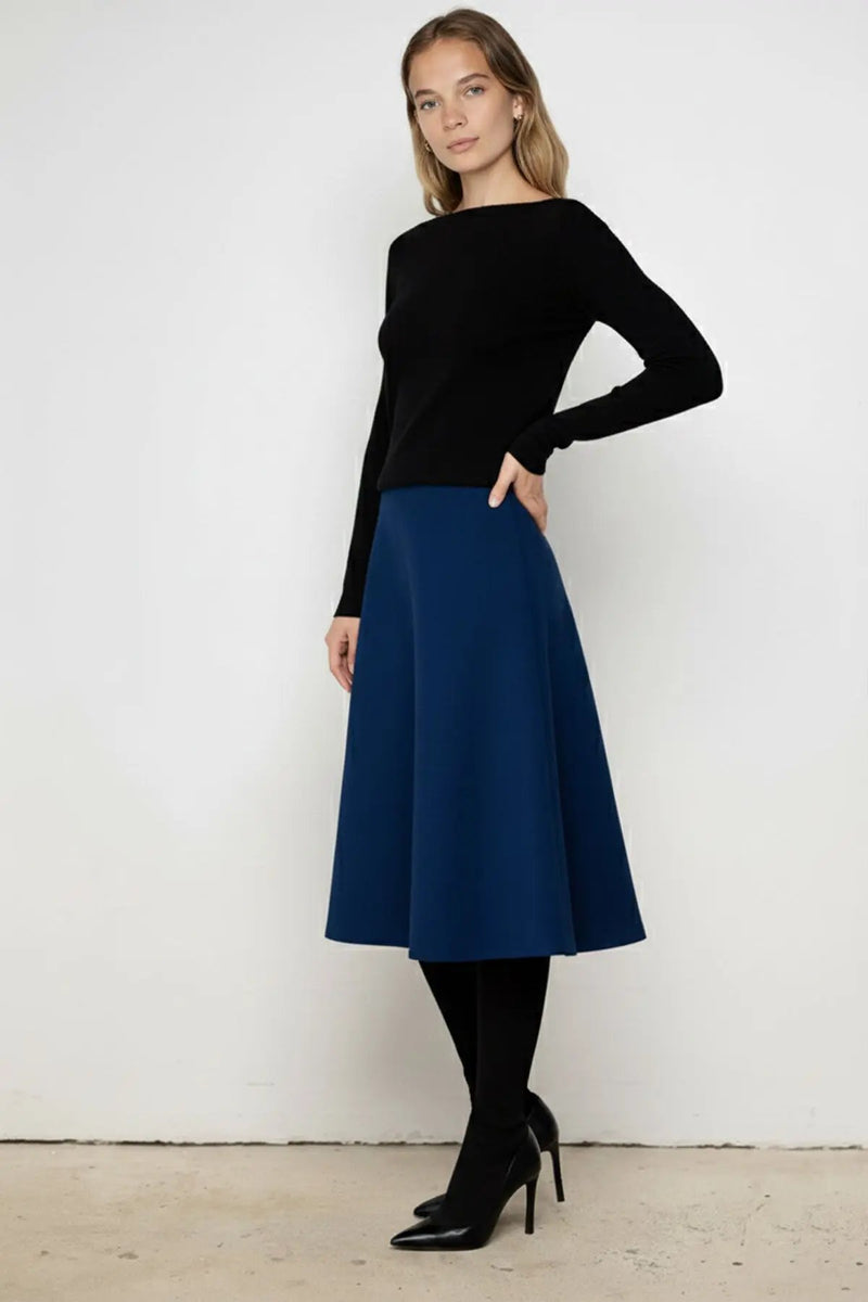 Siyah Bisiklet Yaka Basic Kadın Kazak  Mısırlı 1951