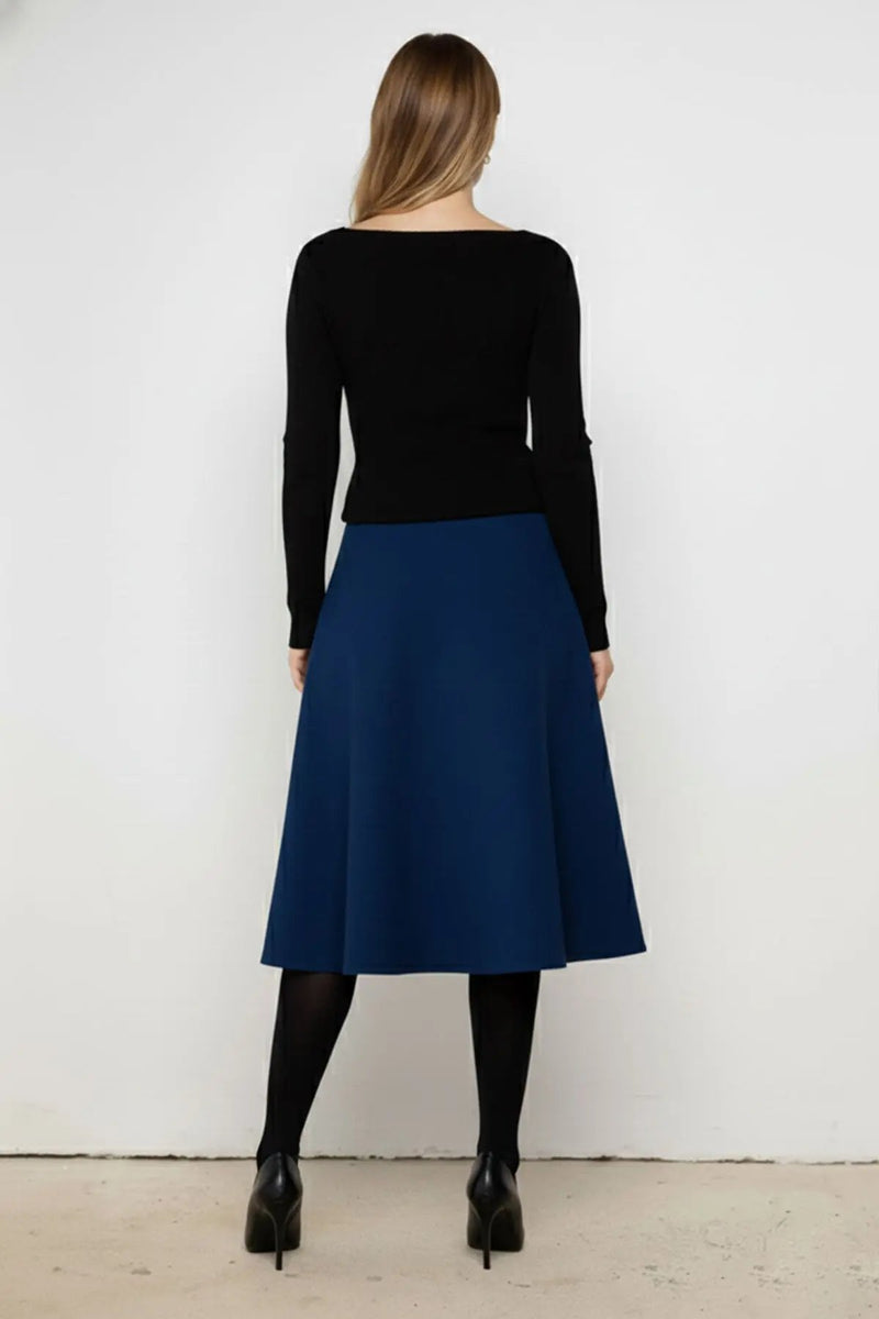 Siyah Bisiklet Yaka Basic Kadın Kazak  Mısırlı 1951