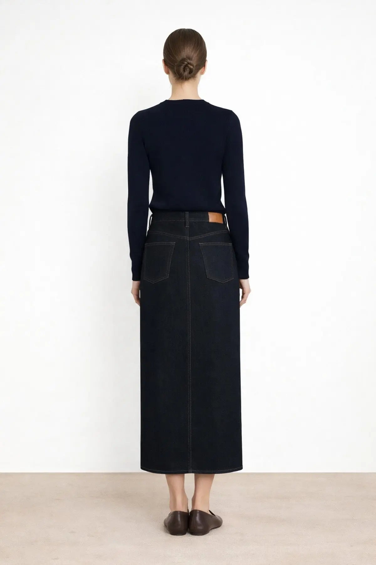 Lacivert Bisiklet Yaka Basic Kadın Kazak - Mısırlı 1951