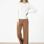 Camel Yüksek Bel Bol Paça Kadın Pantolon