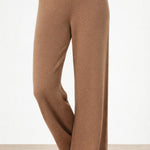 Camel Yüksek Bel Bol Paça Kadın Pantolon