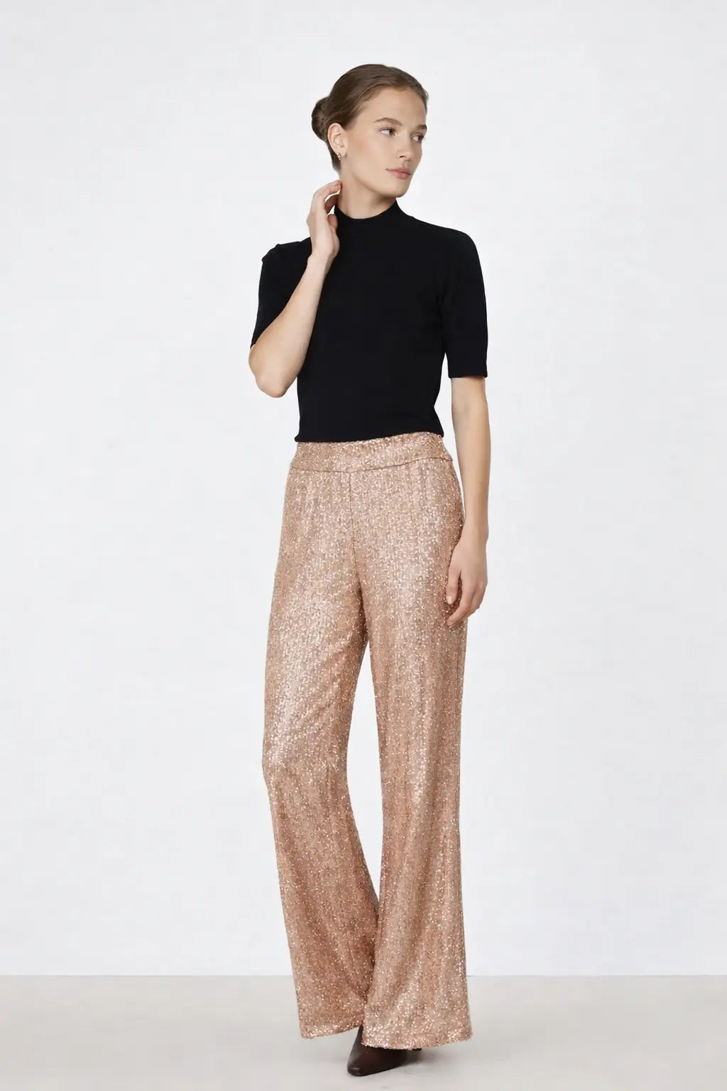 Pudra Payetli Kadın Pantolon - Mısırlı 1951