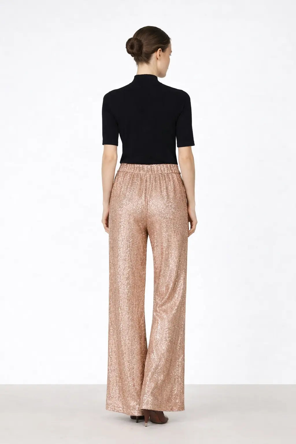 Pudra Payetli Kadın Pantolon - Mısırlı 1951