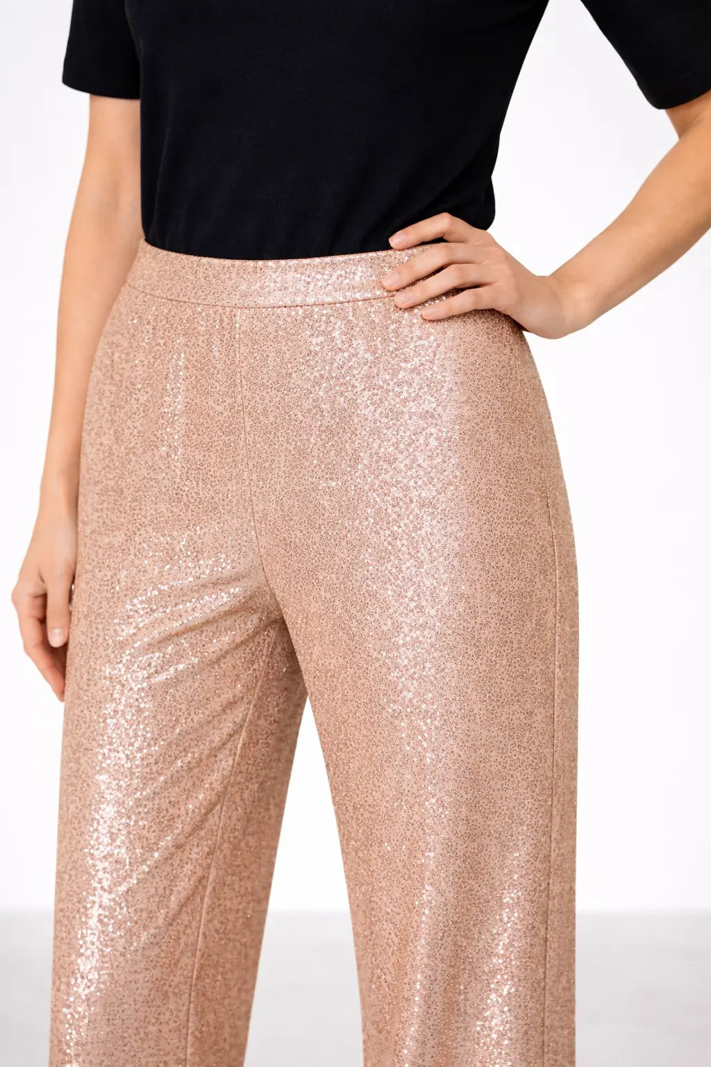 Pudra Payetli Kadın Pantolon - Mısırlı 1951