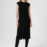 Siyah Yakası Desenli Crop Top  Mısırlı 1951