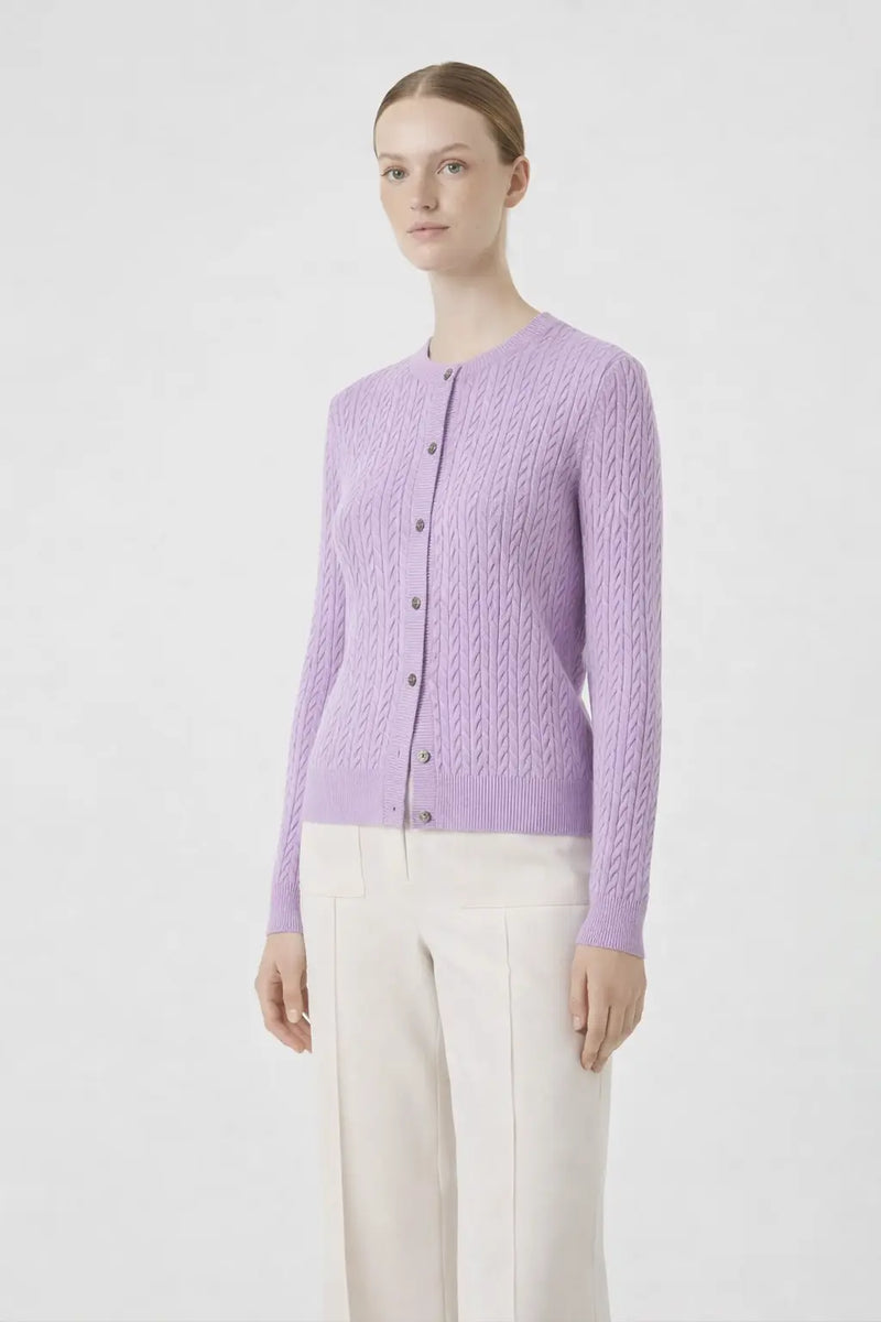 Lila Saç Örgülü Kadın Hırka  Mısırlı 1951