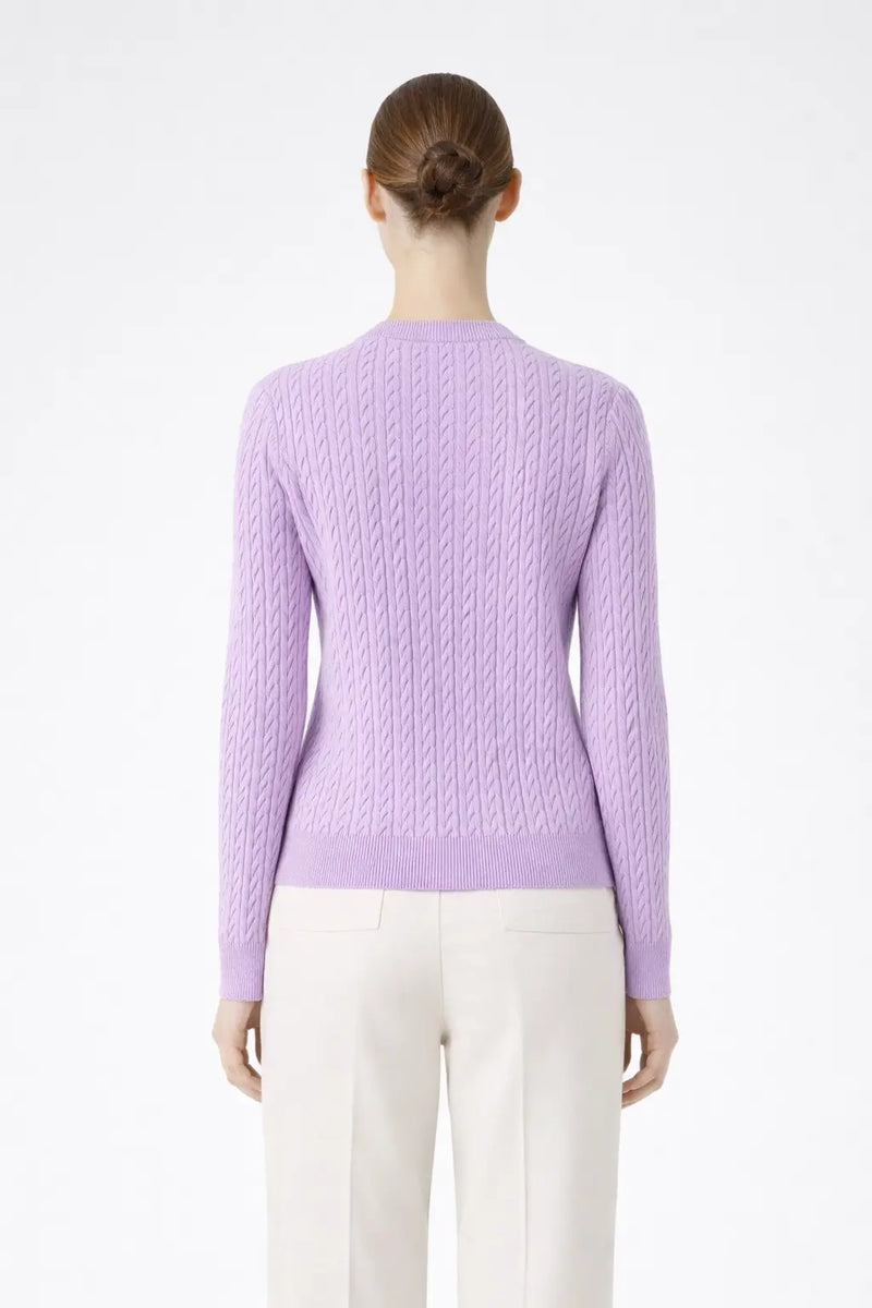 Lila Saç Örgülü Kadın Hırka  Mısırlı 1951