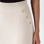 Ekru Fileli Midi Boy Etek  Mısırlı 1951