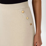 Açık Bej Fileli Midi Boy Etek  Mısırlı 1951