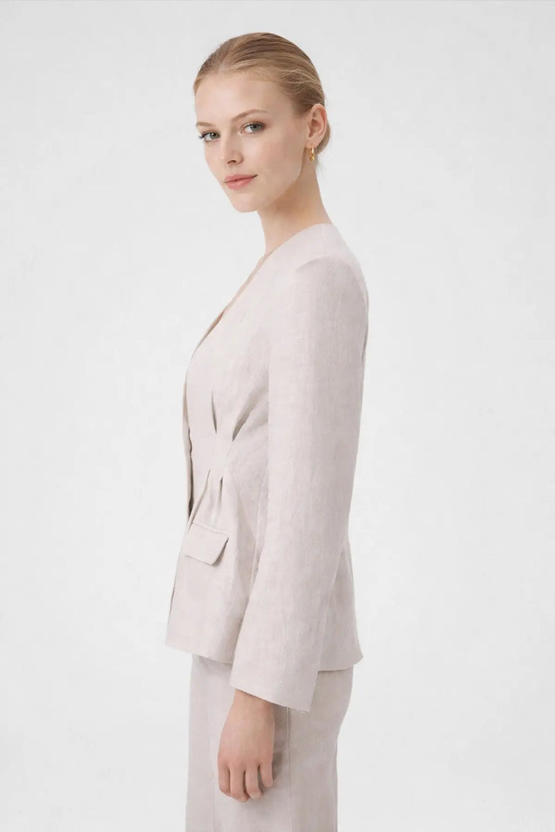 Taş Tek Düğmeli Kadın Blazer Ceket  Mısırlı 1951