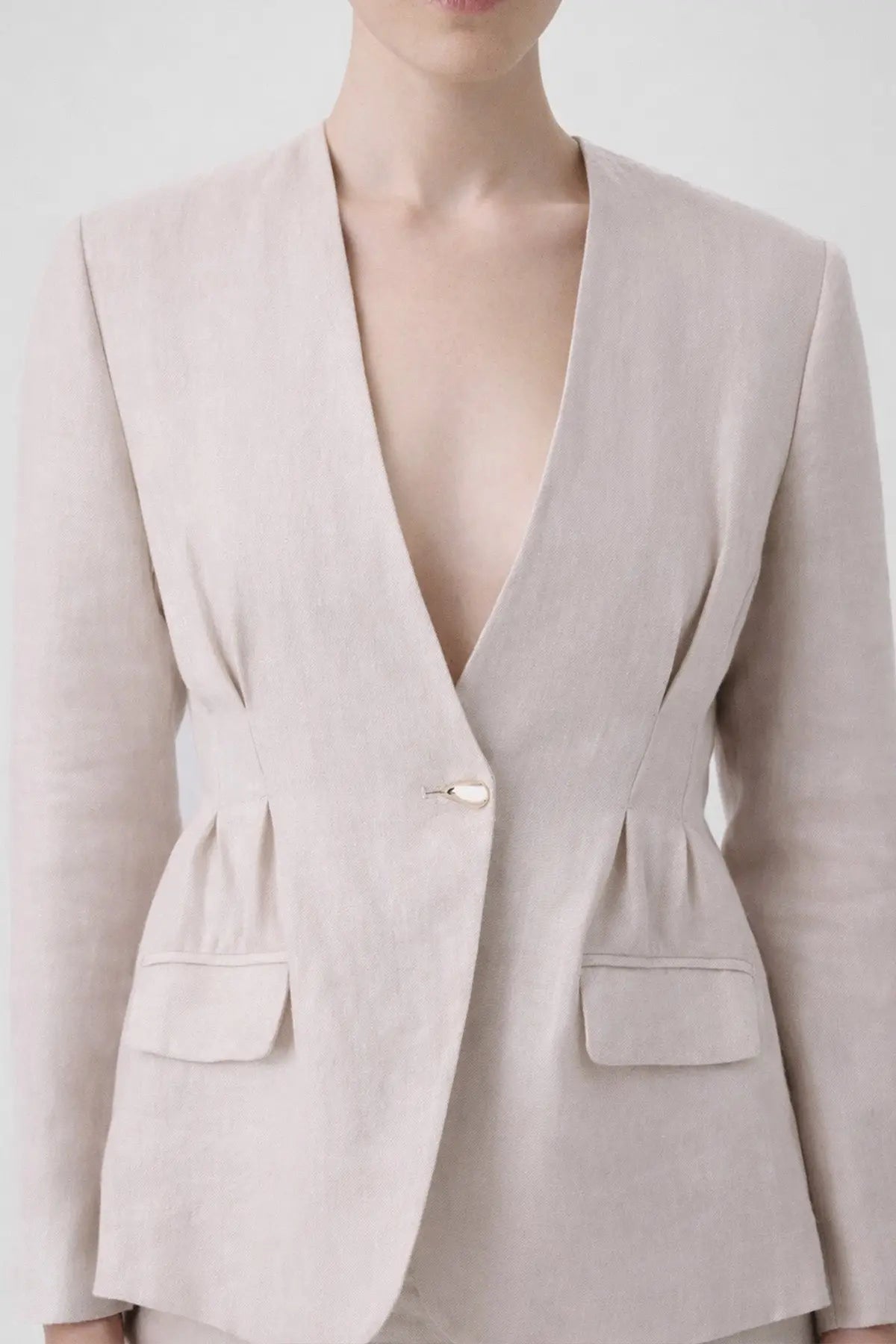Taş Tek Düğmeli Kadın Blazer Ceket  Mısırlı 1951