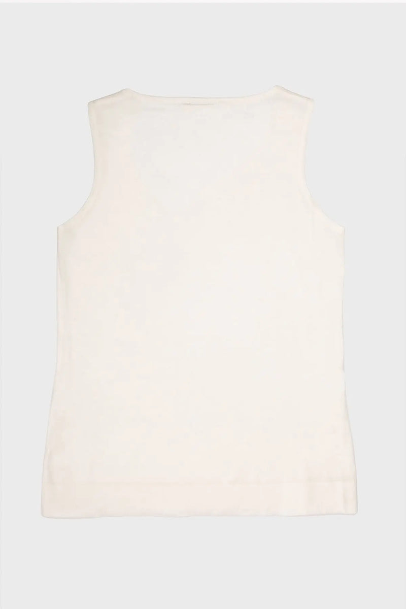 Ekru Kalın Askılı Triko Kadın Atlet  Mısırlı 1951