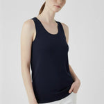 Lacivert Kalın Askılı Triko Kadın Atlet  Mısırlı 1951