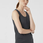 Koyu Gri Kalın Askılı Triko Kadın Atlet  Mısırlı 1951