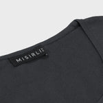 Koyu Gri Kalın Askılı Triko Kadın Atlet  Mısırlı 1951