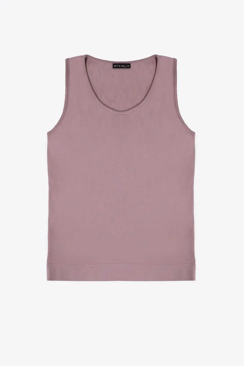 Gül Kurusu Kalın Askılı Triko Kadın Atlet  Mısırlı 1951