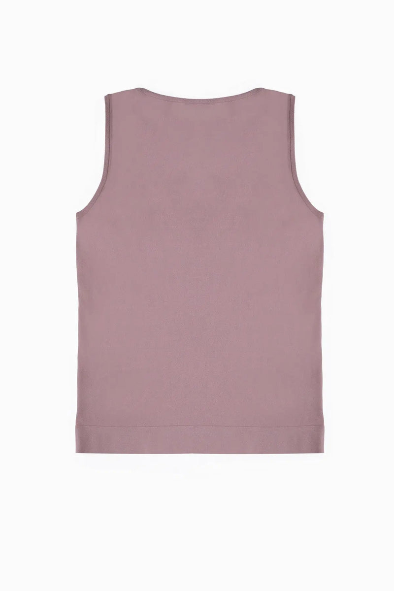 Gül Kurusu Kalın Askılı Triko Kadın Atlet