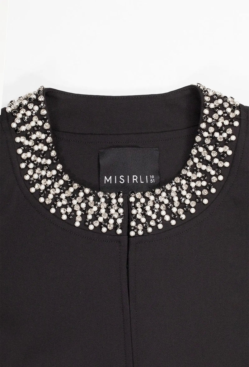 Siyah İnci ve Taş İşlemeli Kadın Ceket  Mısırlı 1951