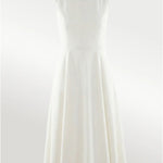 Ekru Yakası Taş İşlemeli Mini Elbise  Mısırlı 1951