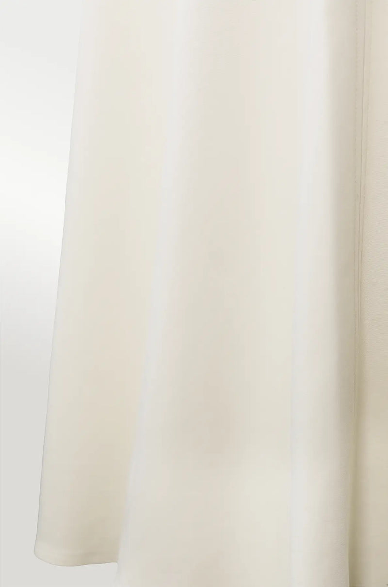 Ekru Yakası Taş İşlemeli Mini Elbise