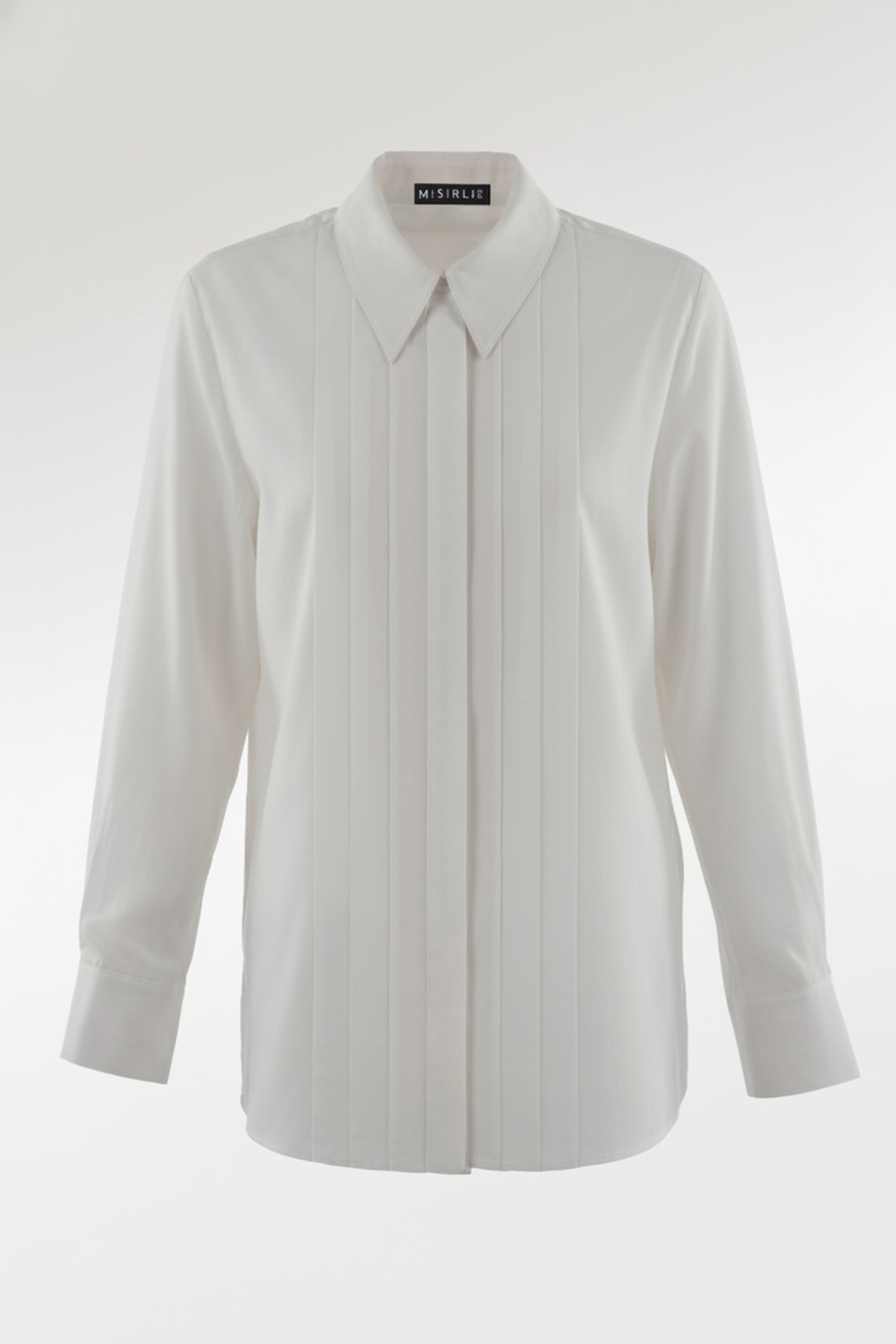 Ekru Pilise Detaylı Kadın Gömlek