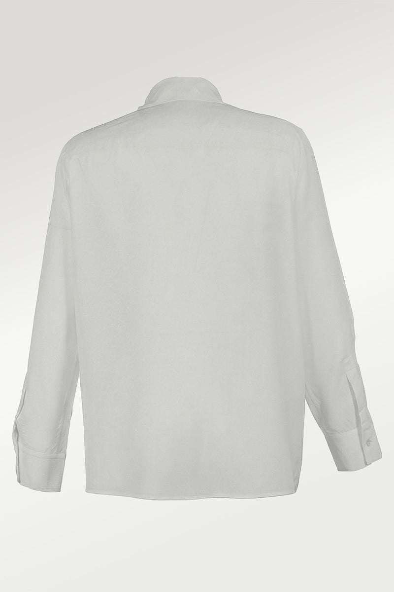 Ekru Pilise Detaylı Kadın Gömlek