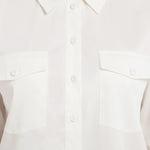 Ekru Cep Detaylı Kadın Gömlek  Mısırlı 1951