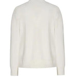 Ekru Bisiklet Yaka Düğmeli Kadın Hırka  Mısırlı 1951