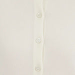 Ekru Bisiklet Yaka Düğmeli Kadın Hırka  Mısırlı 1951