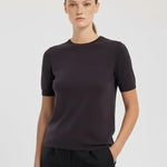 Acı Kahve Bisiklet Yaka Kadın Tişört  Mısırlı 1951