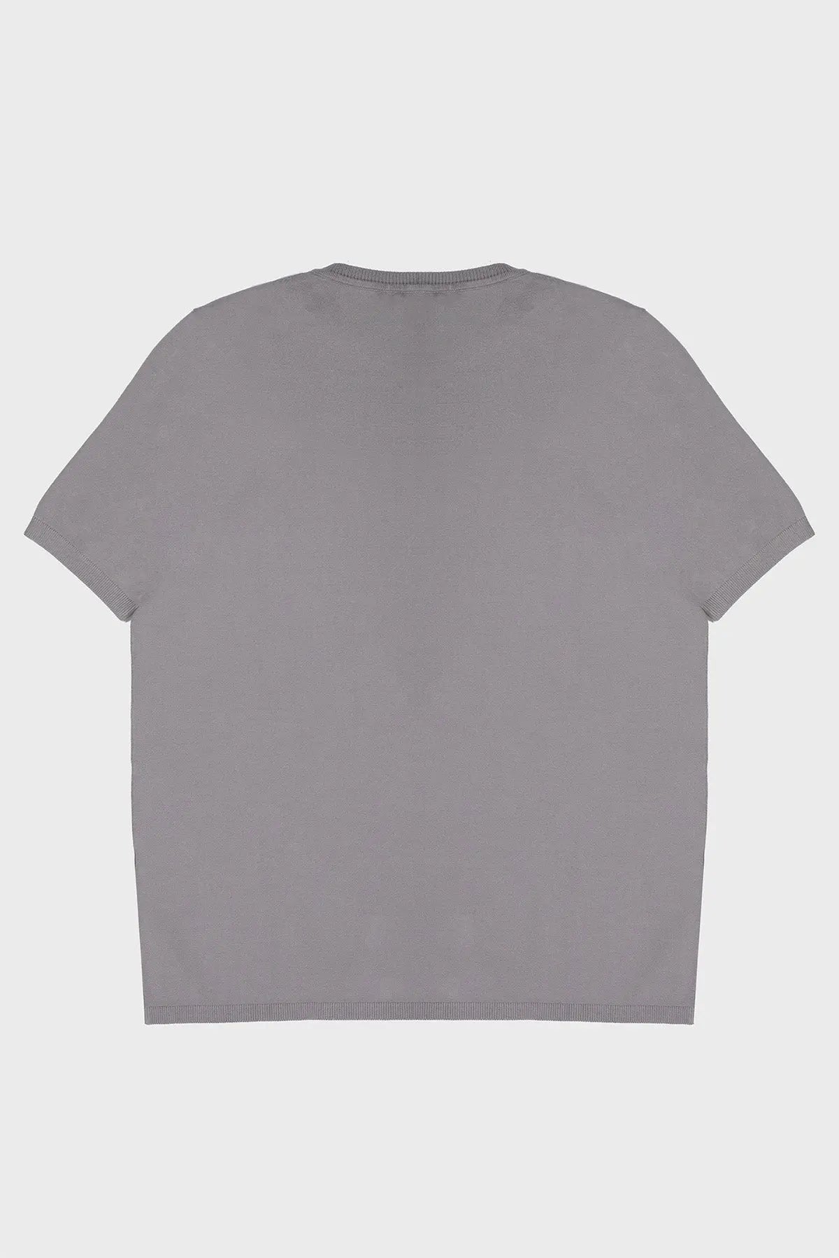 Gri Bisiklet Yaka Kadın Tişört  Mısırlı 1951