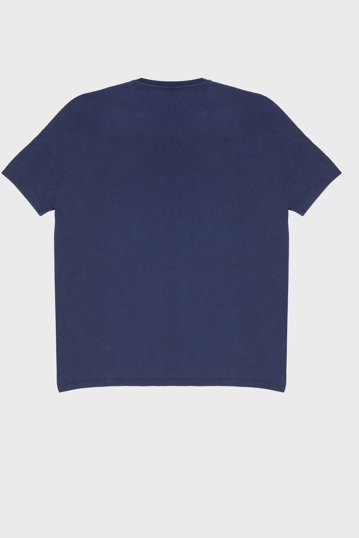 Lacivert Bisiklet Yaka Kadın Tişört  Mısırlı 1951